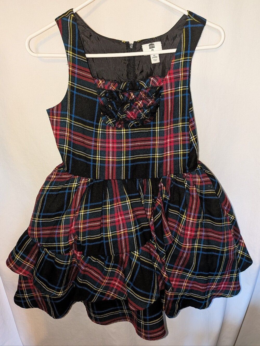 Harajuku Mini Tartan Plaid Ruffle Dress 14/16